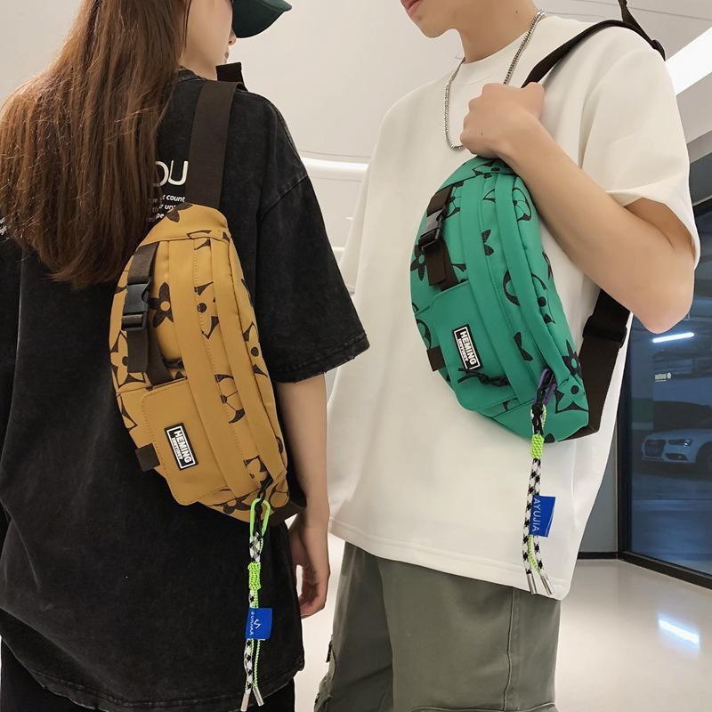 chest bag mens trendy cross body bag women sports small body bags ins trendy new waist bag single shoulder bag womens small backpack