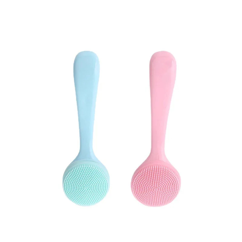 Soft silicone cleaning brush for removing makeup blackheads portable beauty tool for cleaning brush 240715