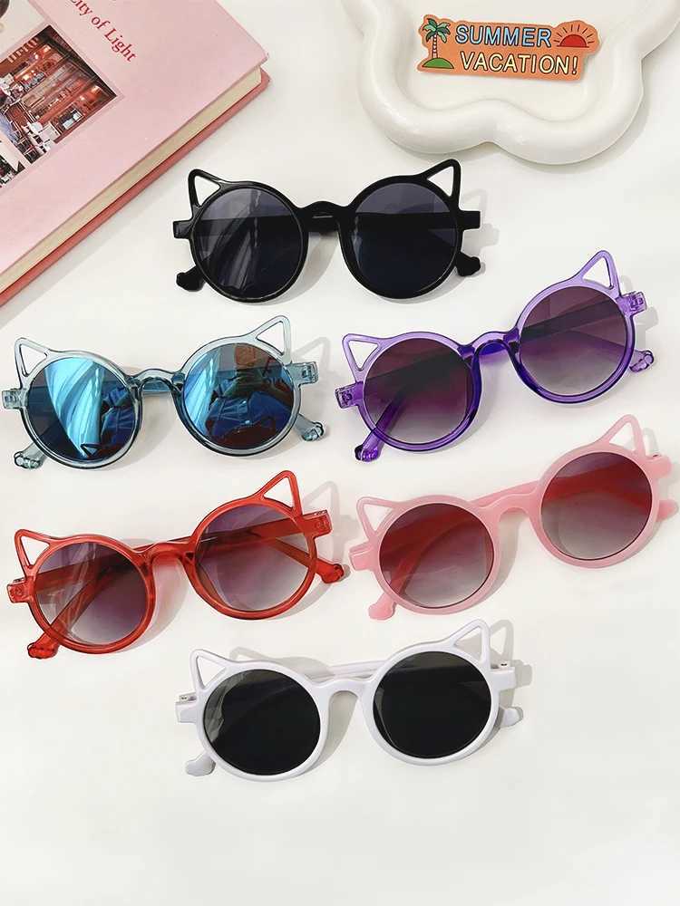 Sunglasses 2022 Girl Boys Cute Sunglasses Animal Cartoon Ears Outdoor Children Lovely Vintage Sunglasses Protection Classic Kids Sunglasses