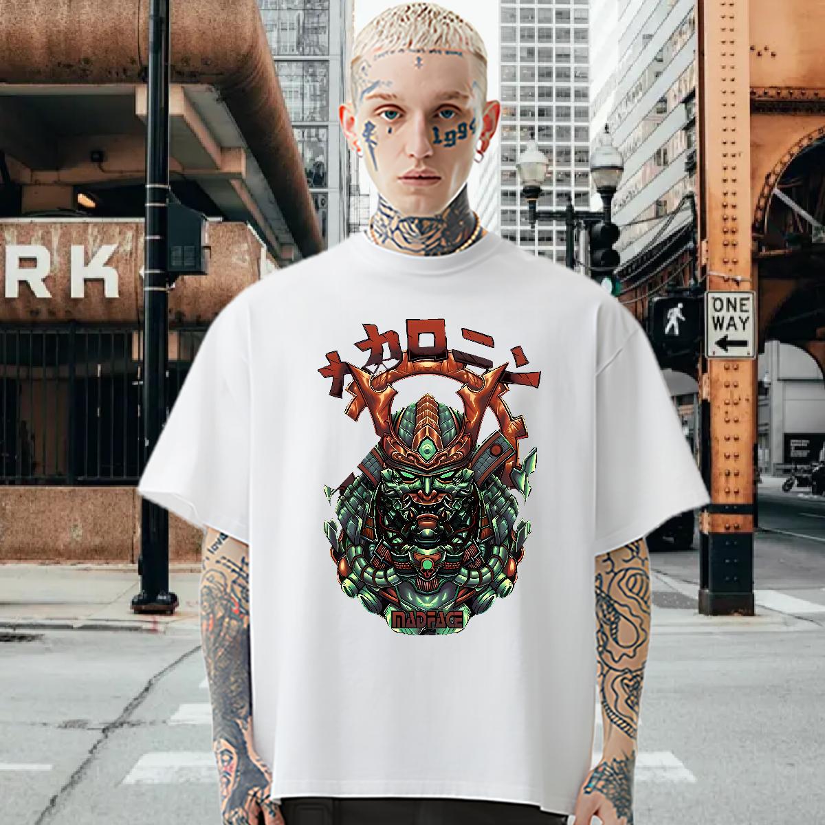 DIY Customized T-Shirts for Men fashion 230g Cotton Cartoon Printing S-4XL Summer Casual Tshirts Round Neck Short Sleeve Wholesale