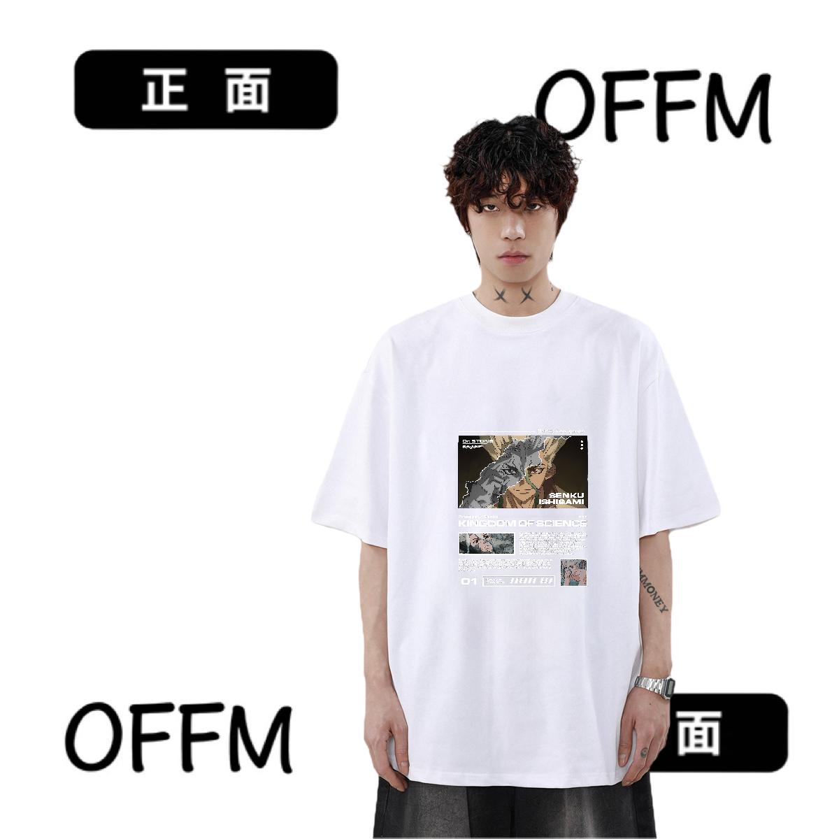 2024 Summer T Shirts Men Customized Hip Hop Street Men Clothes T-Shirt Crew Neck Cotton Breathable Wholesale