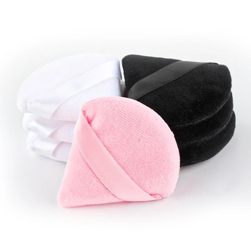 cosmetics basic puff mini triangle powder puff womens beauty reusable sponge washable makeup powder accessories 240715