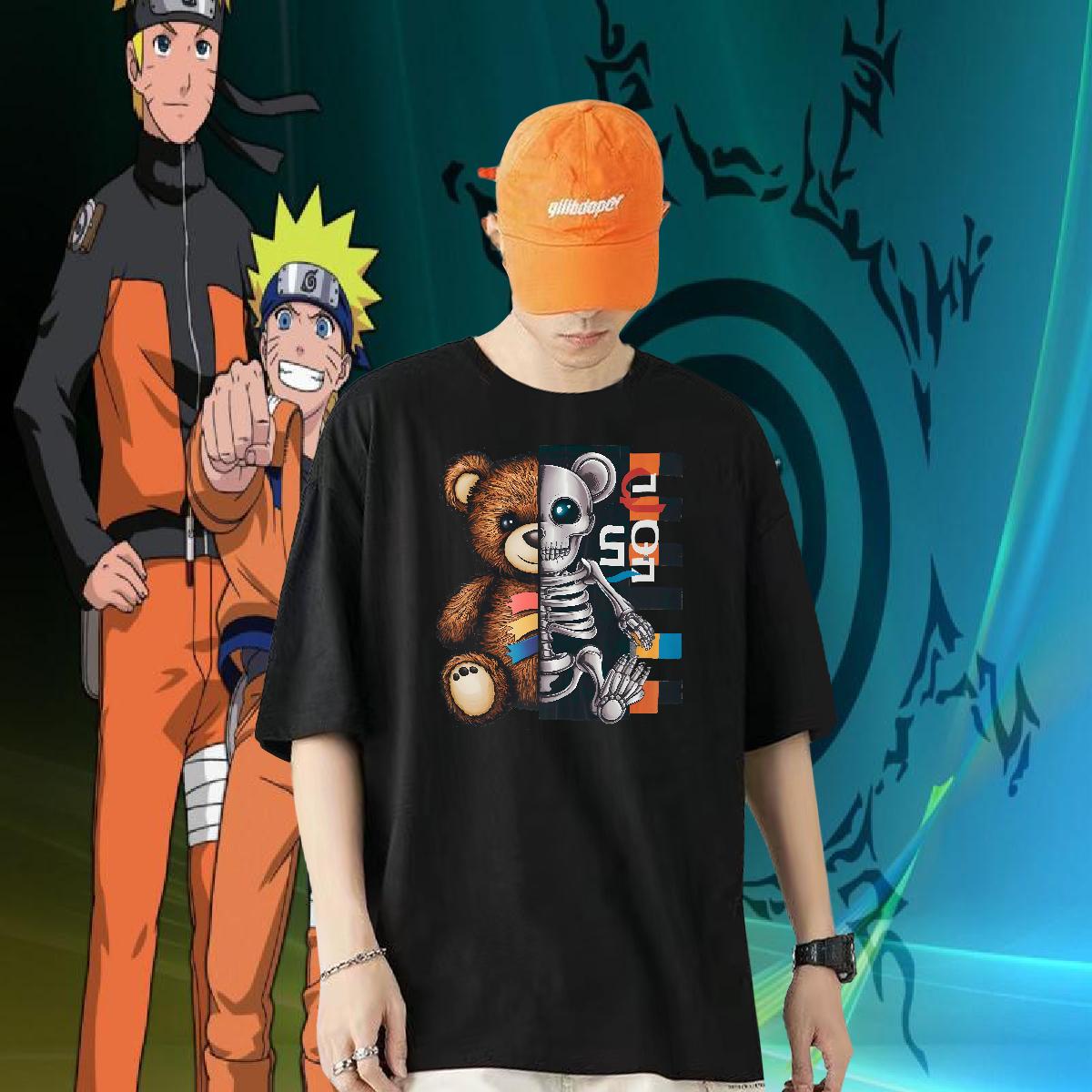 Brand Men T Shirts bear 230g Cotton Daily Wear Crew Neck Cotton Tshirts 2024 Designer Custom Printing Top Tees