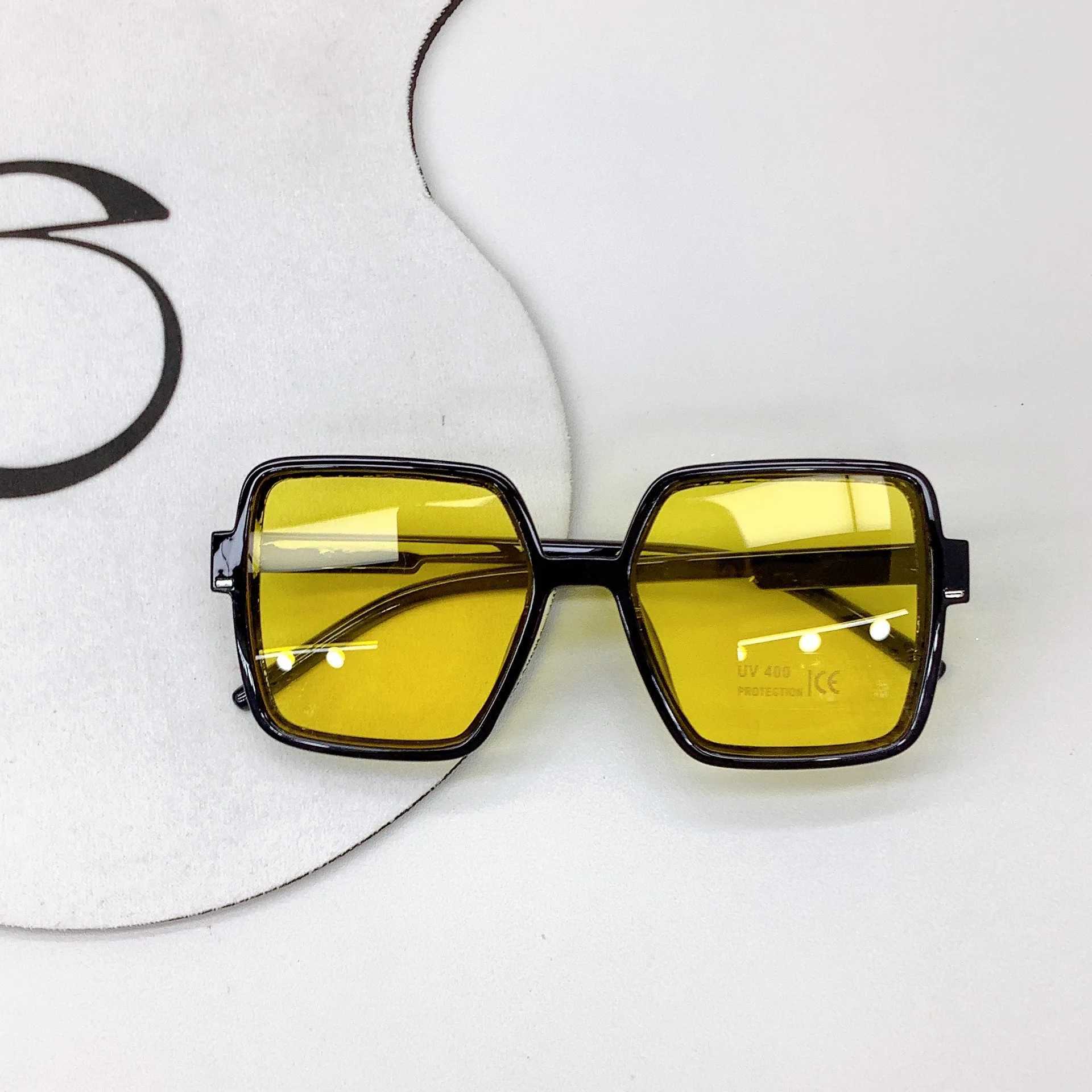 Sunglasses Travel Sun UV Protection Childrens Sunglasses Korean Fashion New Personalized Square Glasses For Boys And Girls Sunglasses