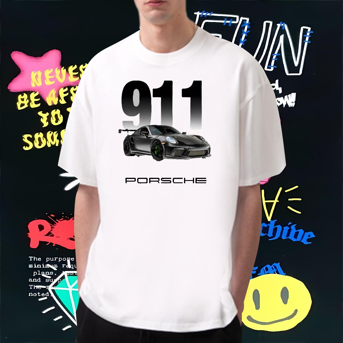 New Men T Shirts Graffiti Art 230g 100% Cotton Custom Men Clothes T-Shirt Home Outdoor Cotton Breathable Short Sleeve Popular Tops