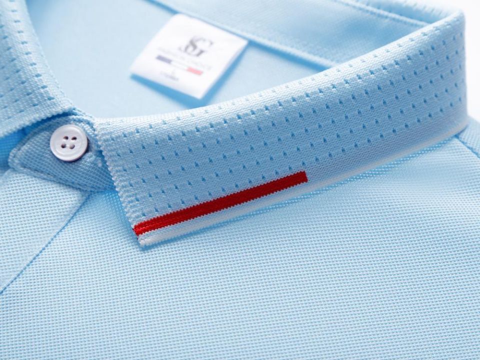 (with excellent data) 2024 Spring/Summer New Product Main Promotion Polo Shirt Short Sleeve Men's T-shirt 200g 60g Imitation Cotton 35 Ice Ion Fi