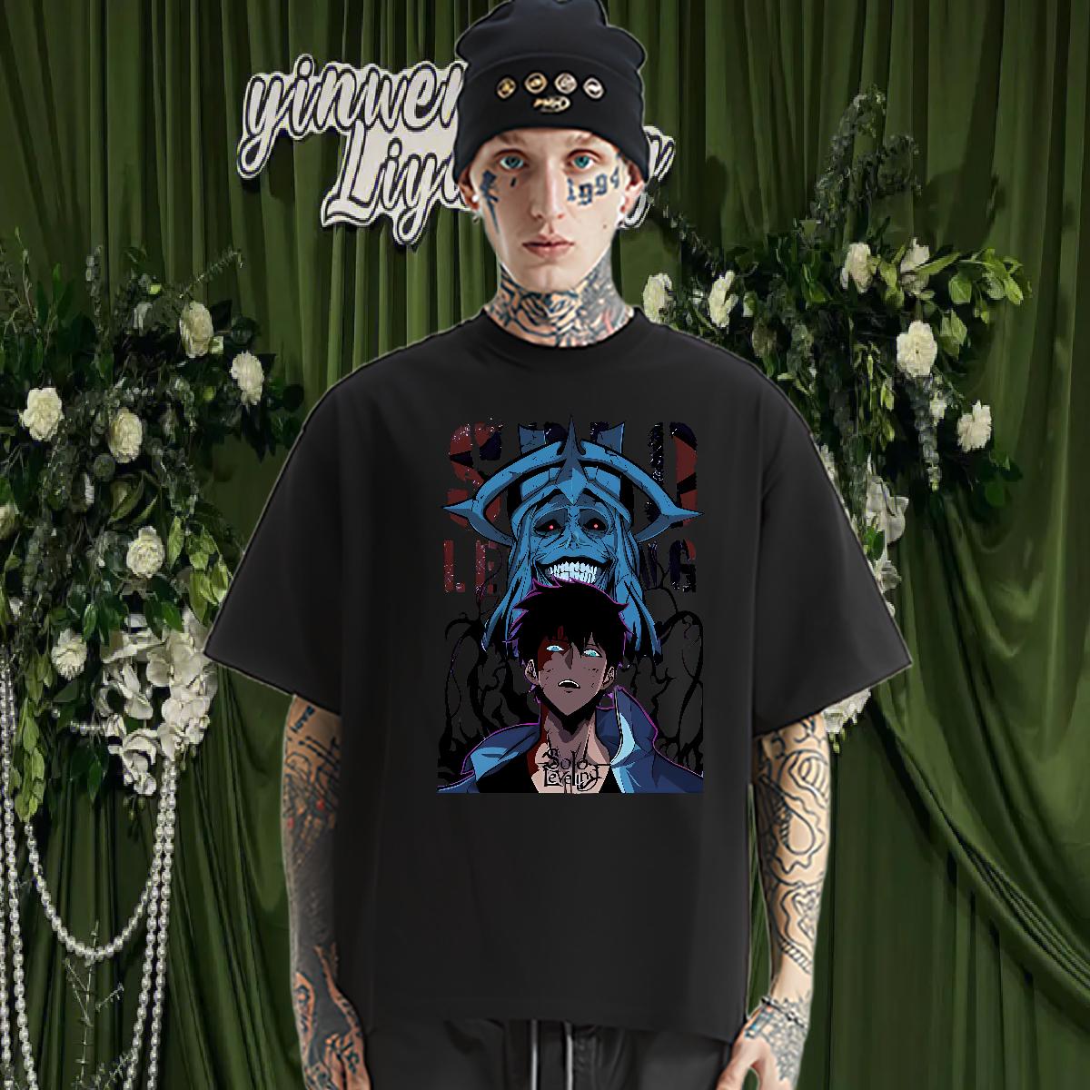 Classic Casual Men T Shirts fashion 100% Cotton 230g Skull Sports Casual Mens Tshirts Cotton Breathable Soft Popular