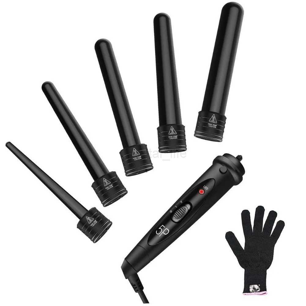 5 in 1 Hair Curling Iron Multifunctional barrel Rotating Professional salon Hair CurlerCL240716