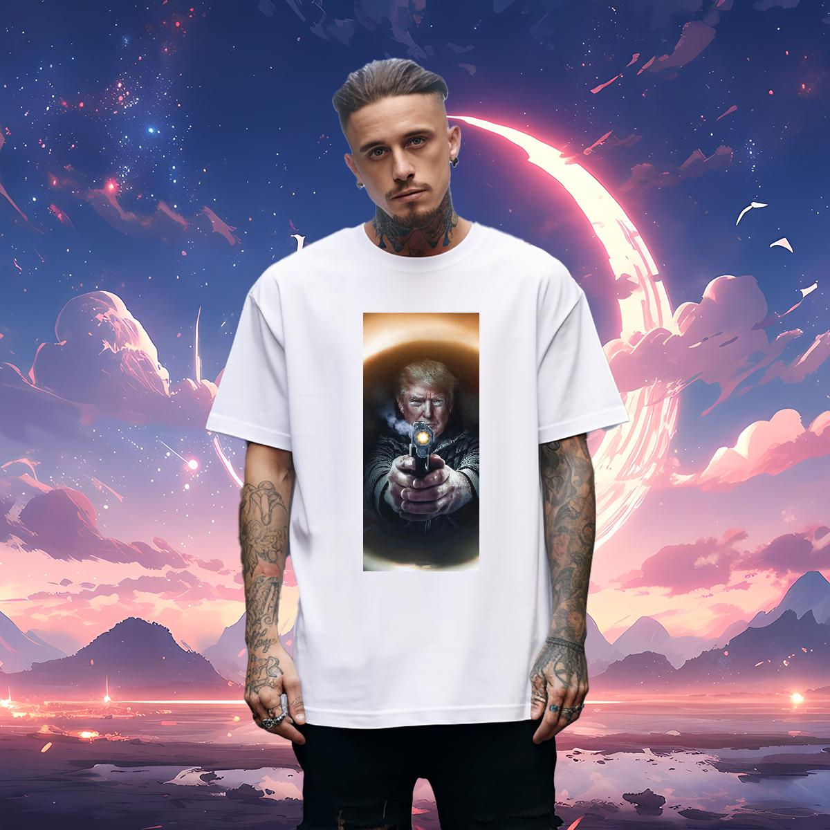 Popular T Shirt For Man Fight 230g Cotton Casual Beach 180g Cotton Couples T Shirts Fashion Anime Clothings