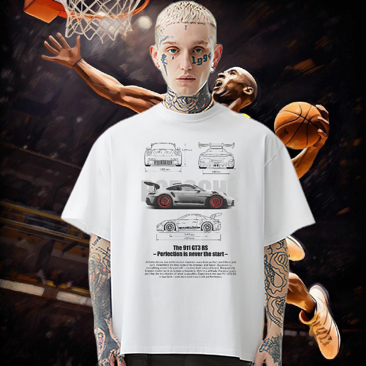 2024 DIY Men T Shirts fashion 100% Cotton 230g DIY Printed Casual Daily Wear Men Tshirts Short sleeve Cotton Soft Comfortable