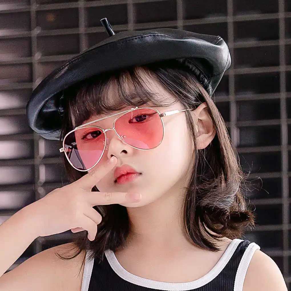 Sunglasses lens fashion toad New childrens polarized metal frame glasses p003 resin lens CHAOTONG Street Photo Sunglasses