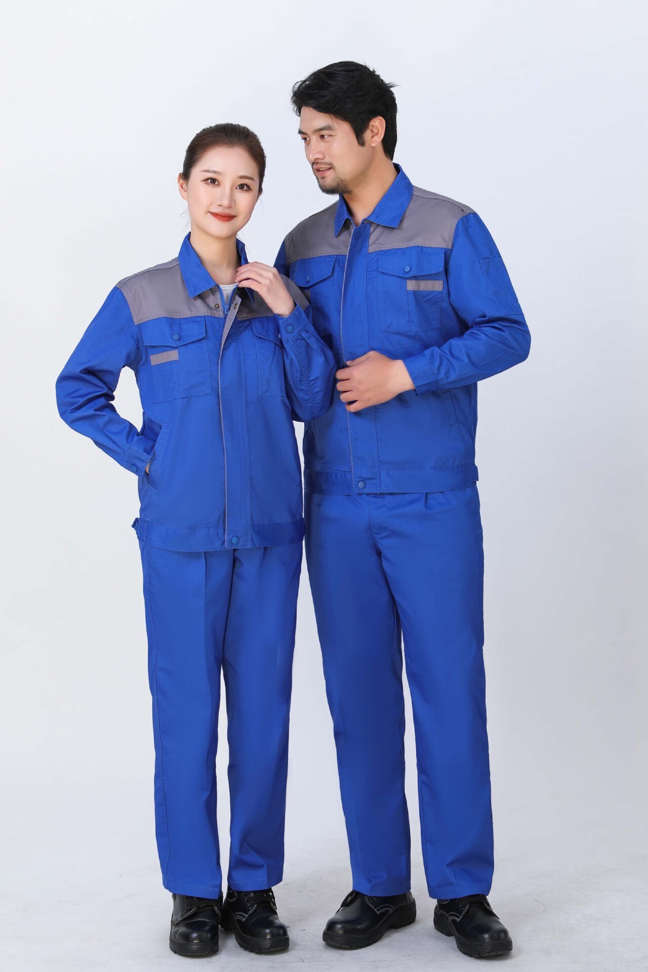 Straight hair dirt resistant set workshop, auto repair, welding, labor protection clothing, men's and women's workwear, embroidered wordsF71