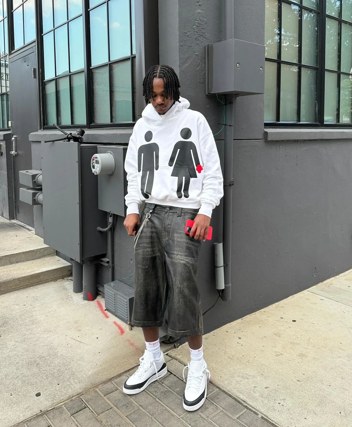 Y2k Hooded Sweatshirt Goth Harajuku Graphic Print Pullover Hip Hop Casual Hoodie Sweatshirts Punk Streetwear Top Women Clothes 240716