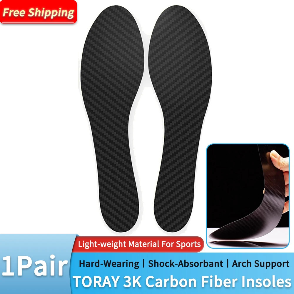 High quality 0.8mm 1.0mm 1.2mm thick carbon fiber sports insole for mens sports insoles 240704
