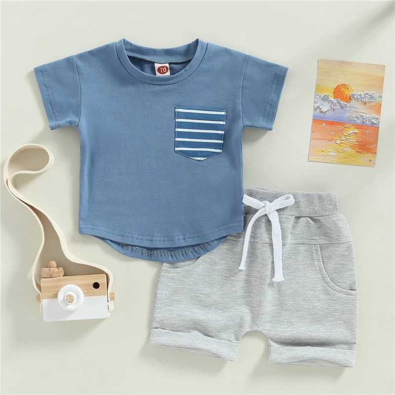 Clothing Sets Newborn Baby Boys Clothes Cotton Casual Short Sleeve Tops T-shirt+Shorts Summer Tracksuits Toddler Infant Outfit Set