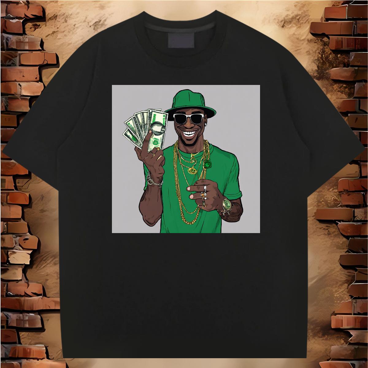 High Quality Men Tshirts XH 230g Cotton Breathable Crew Neck Cotton Hip Hop Men T Shirts Customized DIY Clothes