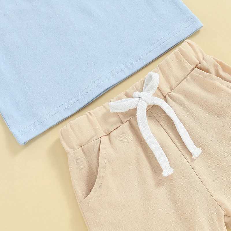 Clothing Sets New Summer Baby Boys Clothes Suit Fashion Short Sleeve Lapel Collar Tops + Shorts 2Pcs/Set Toddler Casual Costume Kids Sets