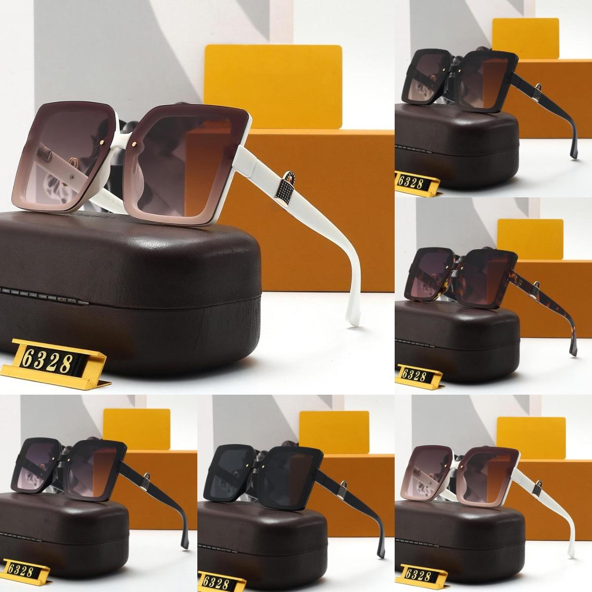 Designer with Box Sunglasses for Men Women Hip Hop Classics Fashion Matching Driving Beach Shading UV Protection Polarized Glasses Gift Parts