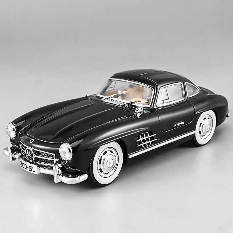 1 24 Mercedes Benz 300SL Alloy Classic Vintage car Model Car Model Diecast Metal Pull Back Sound Light Car For Children Gift M240717