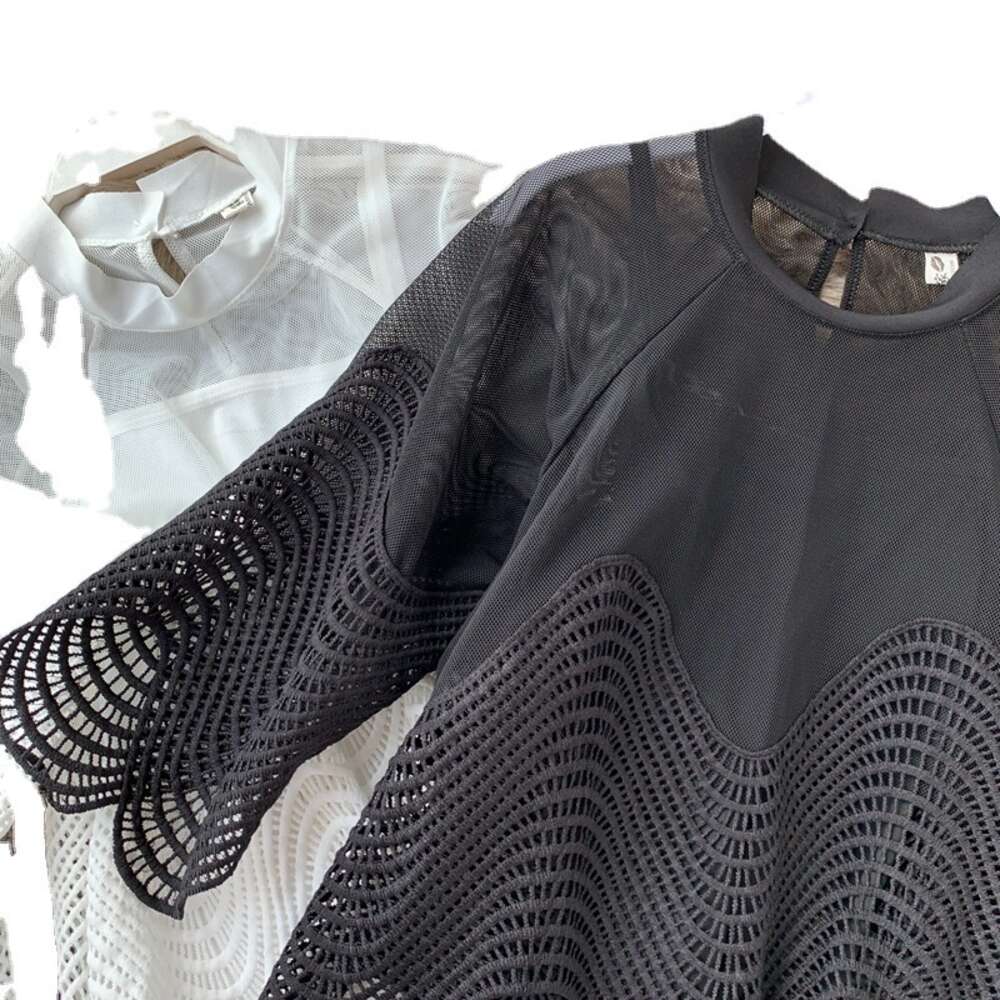 Gothic Designer Shirt Shirt Best Saller New Merchandise Retro Spring Slim Crop Top Casual Women Short Slim-fit Collar Blouse Chiffon Women's T Sh