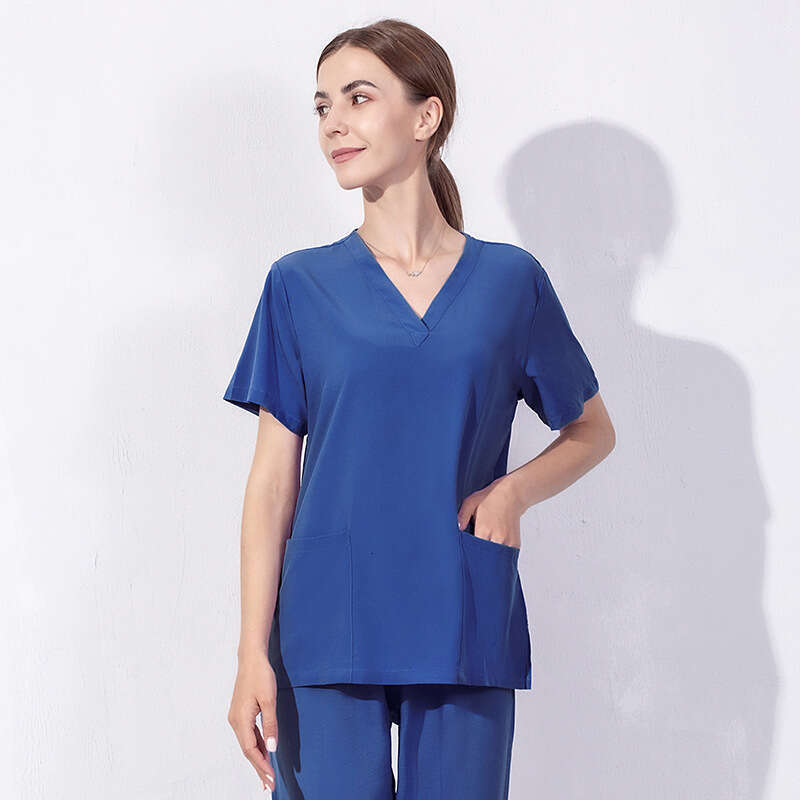 Niaa Hinn Scrubs Set New Arrival Washable Show Thinness Non-ironing Gentle Wind Business Affairs Fashion Linen Temperament Novelty Bifurcated Waist