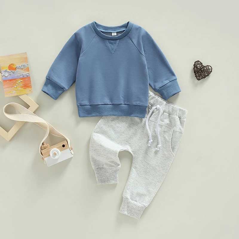 Clothing Sets Toddler Baby Clothing Sets for Infant Baby Boys Clothes Set Solid Sweatshirt+Pants 2pcs Outfit Kids Costume 2023 Autumn Outfit