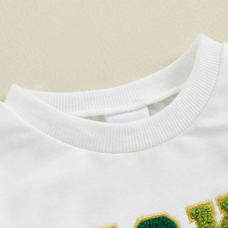 Clothing Sets 2023-12-04 Lioraitiin 0-3Y Toddler Baby Boy Girls St Patrick s Day Clothes Long Sleeve Letter Embroidery Sweatshirt Green Outfit