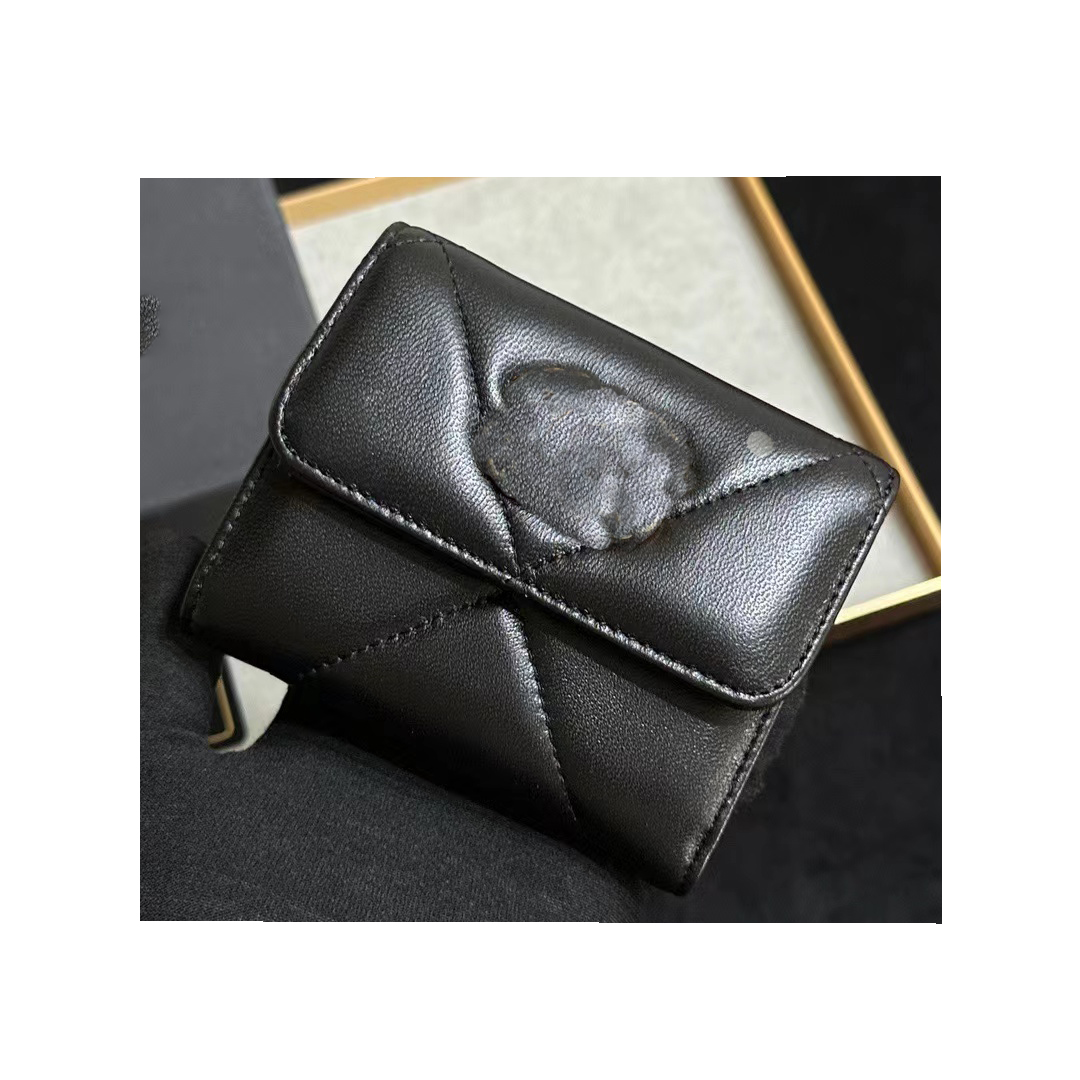 high quality Luxurys Designer Purse cards bag Fashion Wallet womans Classic sheepskin Leather Wallets Credit Card mini Lady Coin Purses With Box Dust Bags