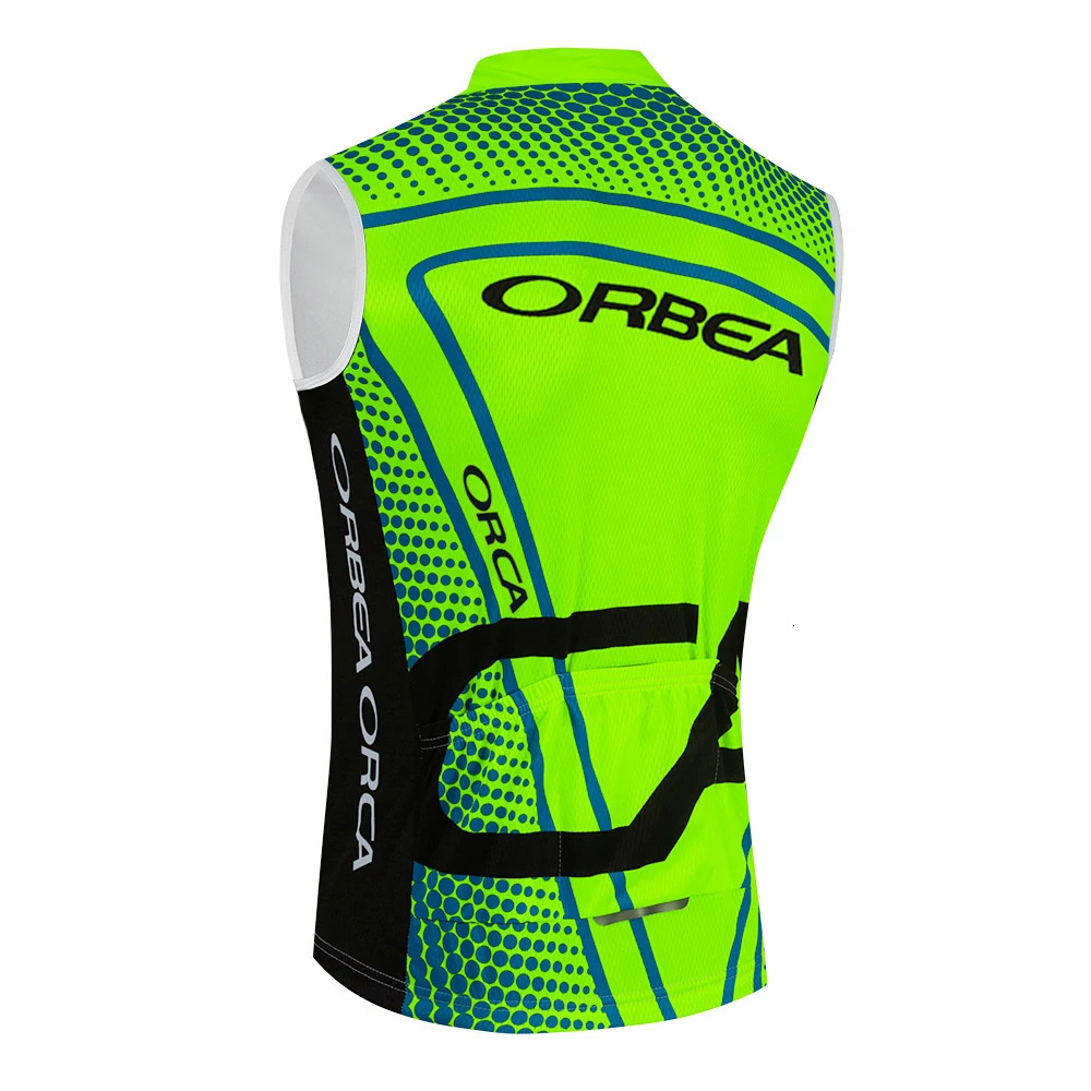 ORBEA ORCA Bike Vest Quick Dry Cycling Team Jersey Windbreaker Men Summer Ropa Ciclismo Sleeveless Bicycle Jersey Tshirt 240711