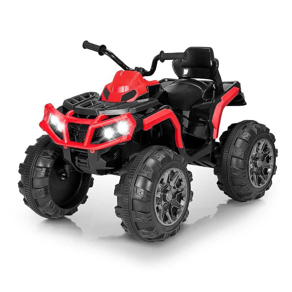 24V Battery Powered Kids ATV Ride On Electric Car with Bluetooth MP3 LED Headlights Spring Damper System for Boys and GirlsCL240717