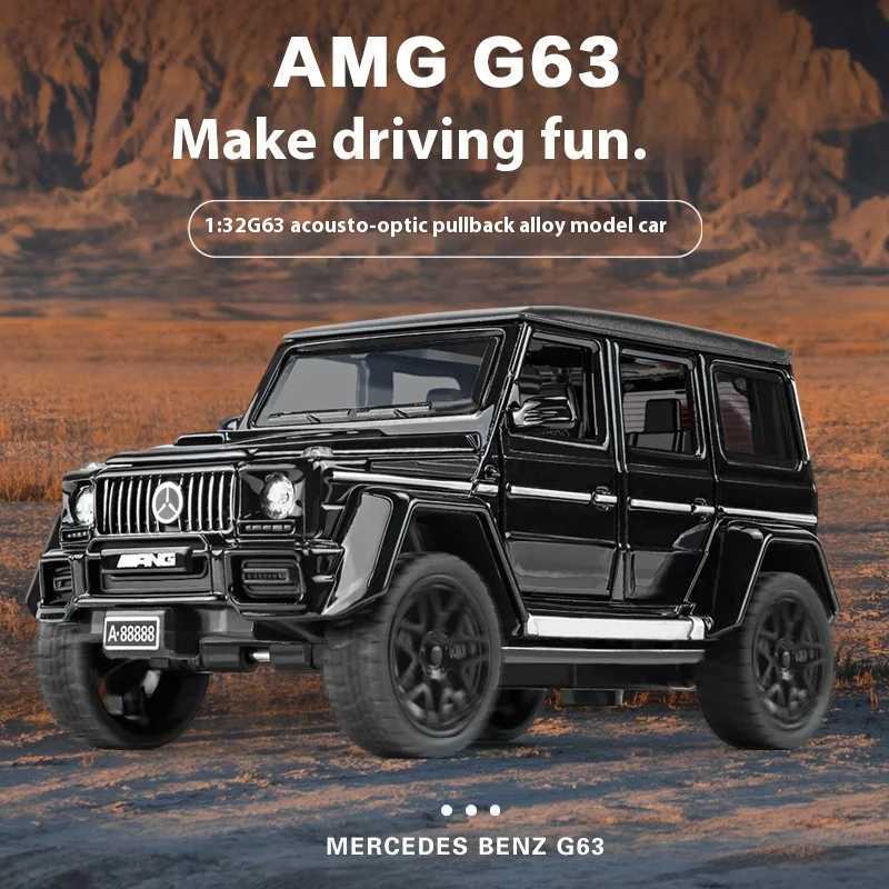 1 32 Scale G63 Alloy Toy Car Model with Sound Light Spring-Back Action - Ideal Gift for Kids Car Enthusiasts - AuthenticM240717