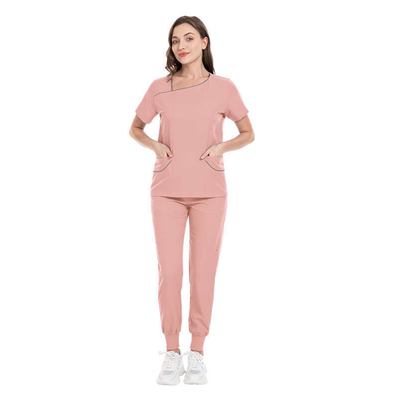 Niaa Hinn Undefined Scrub Set Scrubs New Product New Arrival Long Non-ironing Show Thinness Temperament Business Affairs Fashion New Pattern Waist Tem