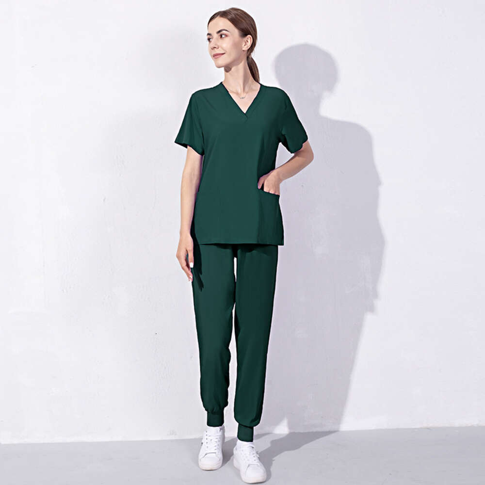 Niaa Hinn Scrub Set New Arrival New Product Show Thinness Non-ironing Long Washable Leisure Time Business Affairs Temperament Short Loose