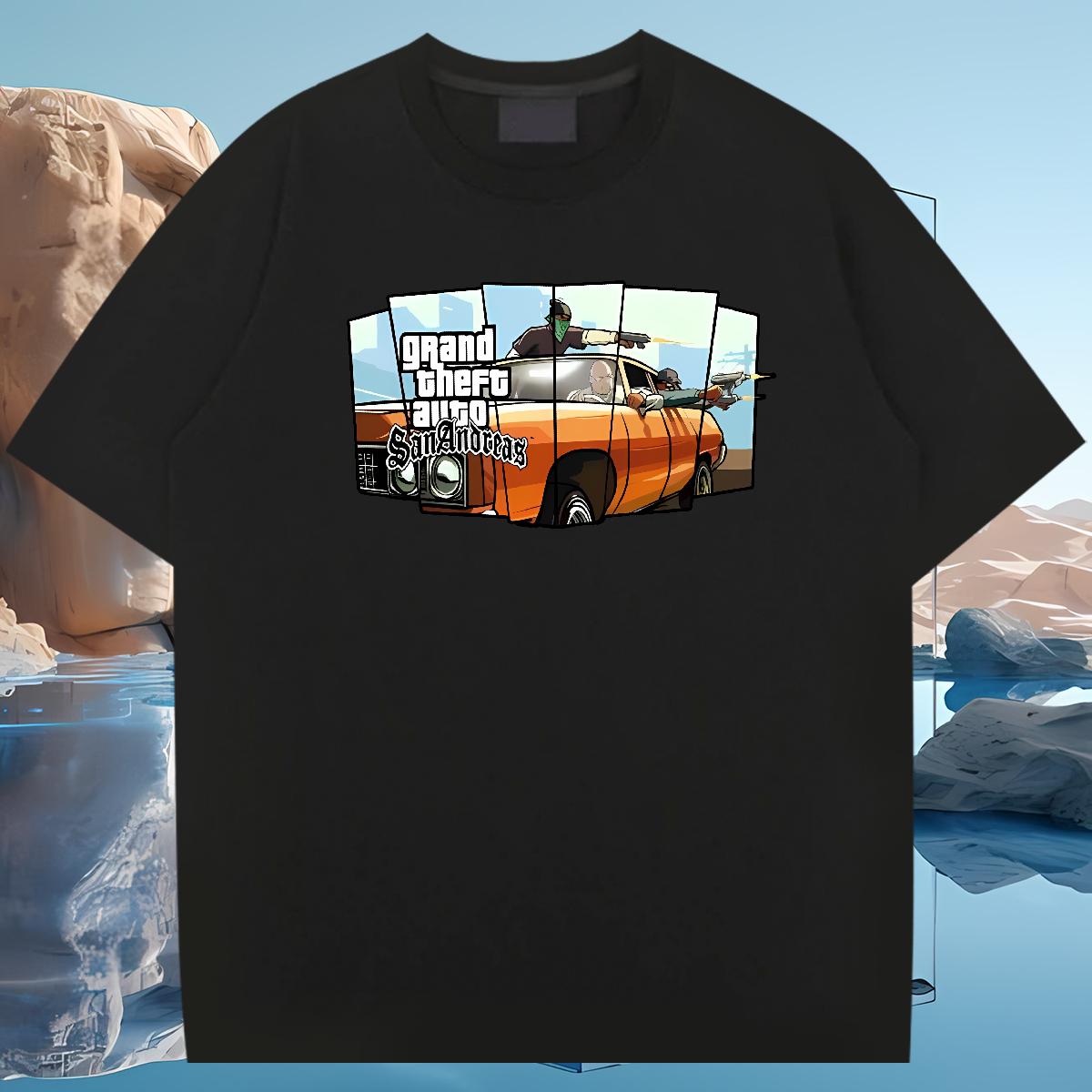 Comfortable Men Clothes T-Shirt racing 230g 100% Cotton Cotton Breathable Soft Sports Casual T-Shirts for Men Skull Wholesale Top Tees