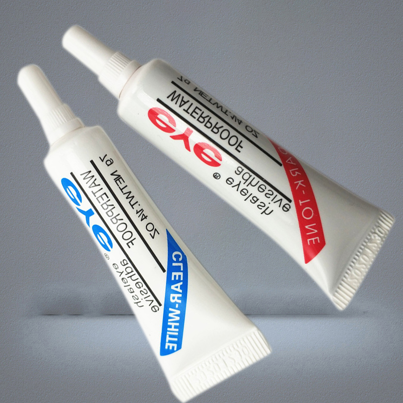 Dark White Eye Lash Glue Makeup Adhesive Waterproof False Eyelashes Adhesives with packing Practical Eyelash