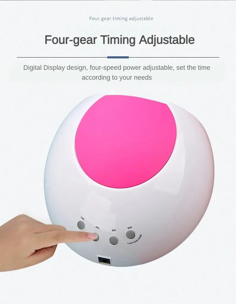 Sun2C UV Nail Lamp 48W Gel Polish Dryer Pedicure Light Manicure Lamp Nail Art Gel Dryer Machine Nail LED Lamp Not Black Handed 240715