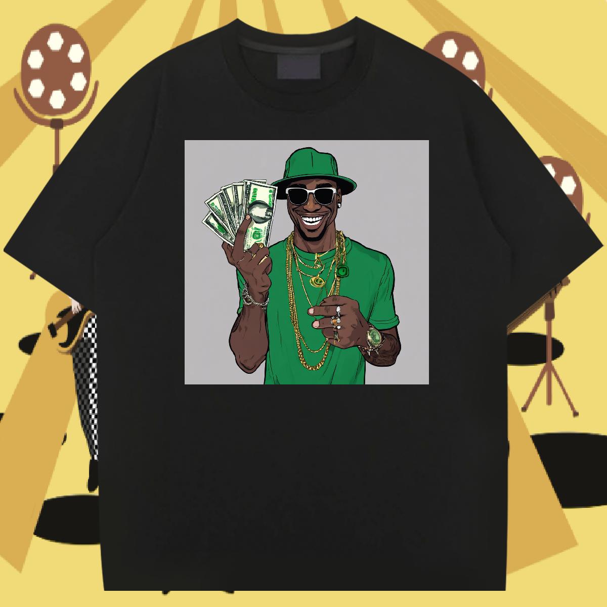 Wholesale Couples T Shirts XH 230g 100% Cotton Breathable Short Sleeve Beach T shirt Anime Fashion Design Tops