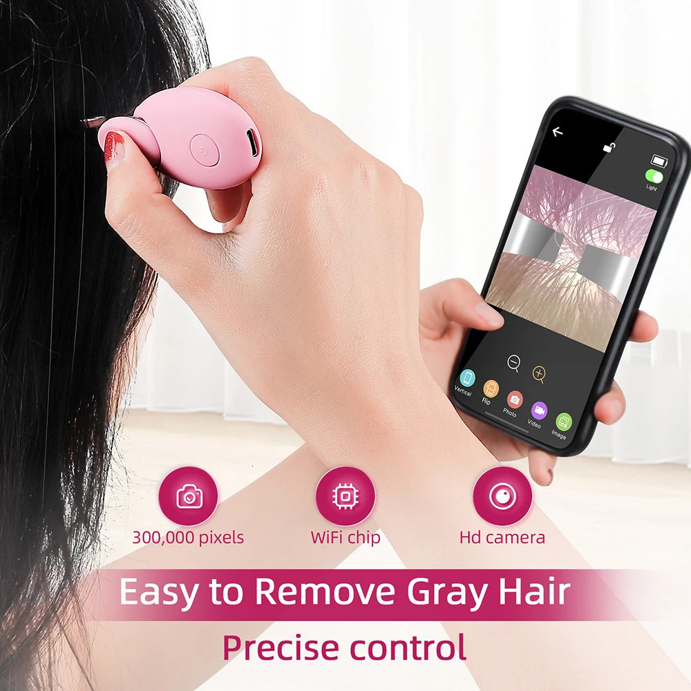 Visual eyebrow decal false eyelash tool nose hair trimmer decal makeup tool with high-definition camera 240715