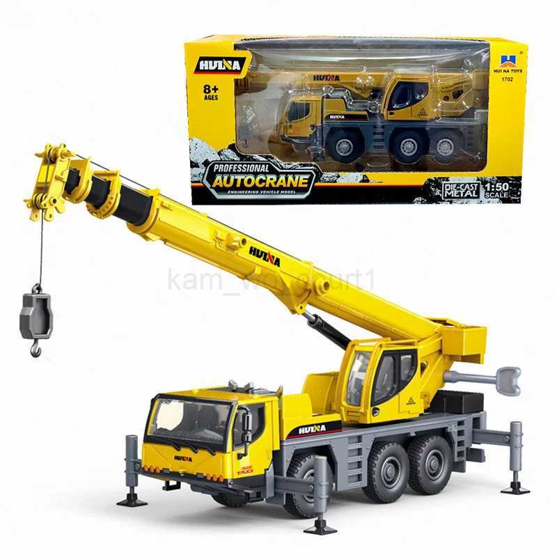 Huina 1 50 Simulation Alloy Car Diecast Truck-mounted Crane Model Construction Engineering Vehicle Decoration Childrens Kid ToyM240717