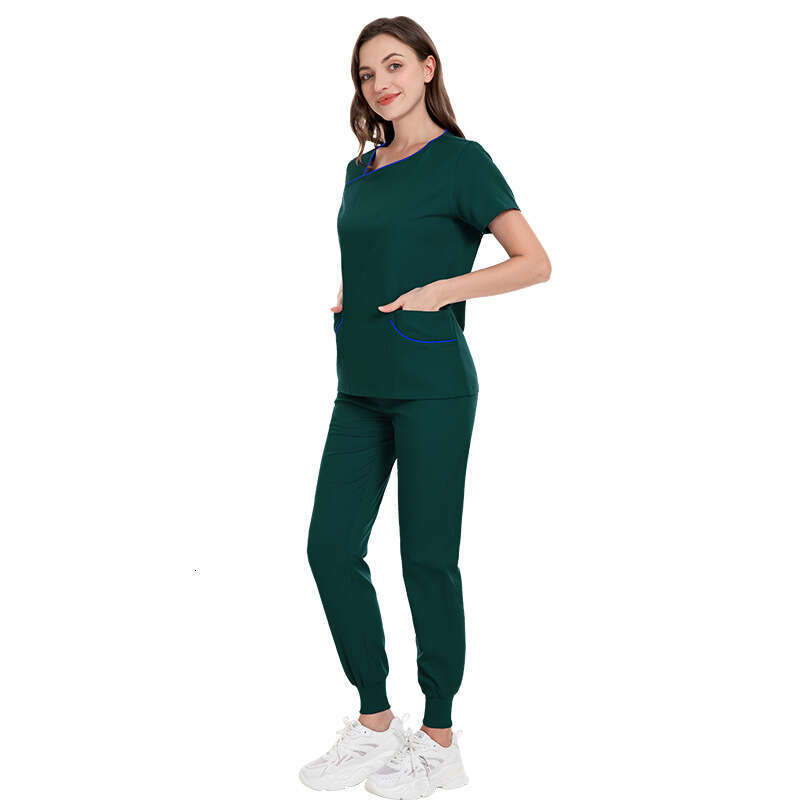 Niaa Hinn Undefined Scrub Set Scrubs New Product New Arrival Long Non-ironing Show Thinness Temperament Business Affairs Fashion New Pattern Waist Tem