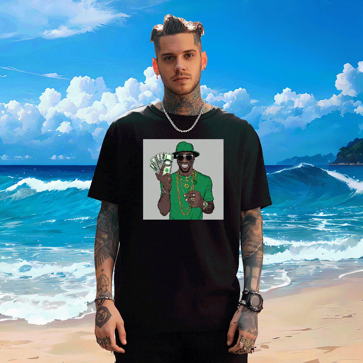 High Quality T Shirts Men XH 230g Cotton Casual Daily Wear Cotton Breathable Short Sleeve Men Tops Tees 2024 Summer Custom Print Oversized Top Tees