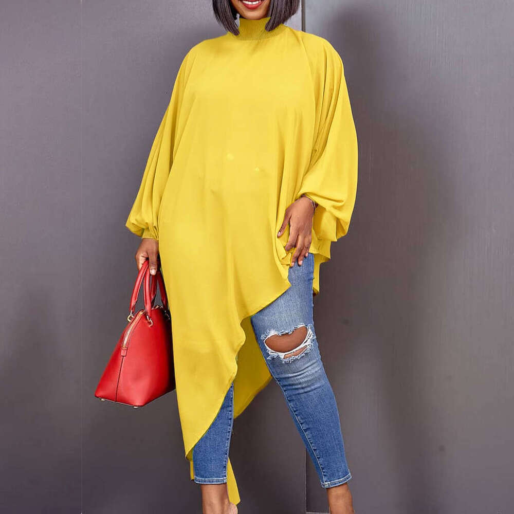 Ventilation 2022 Summer Chiffon Irregular Fashion Large Womens Loose Dress Autumn Dress Women Long Summer Dress Loose Bifurcated Pregnant Womens Dress