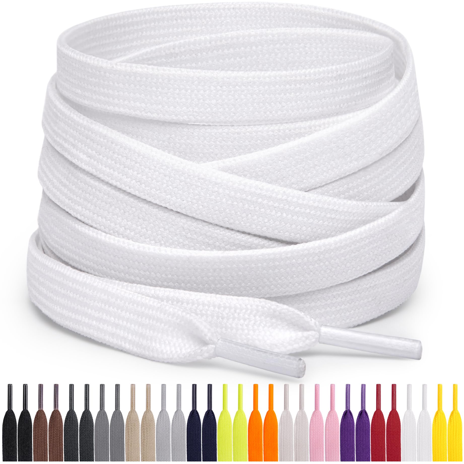 Shoe Parts Accessories Flat Polyester Shoelaces Dress Canvas Shoes Lace Sneaker Boots Laces Strings Shoelace Colors Series Randomly