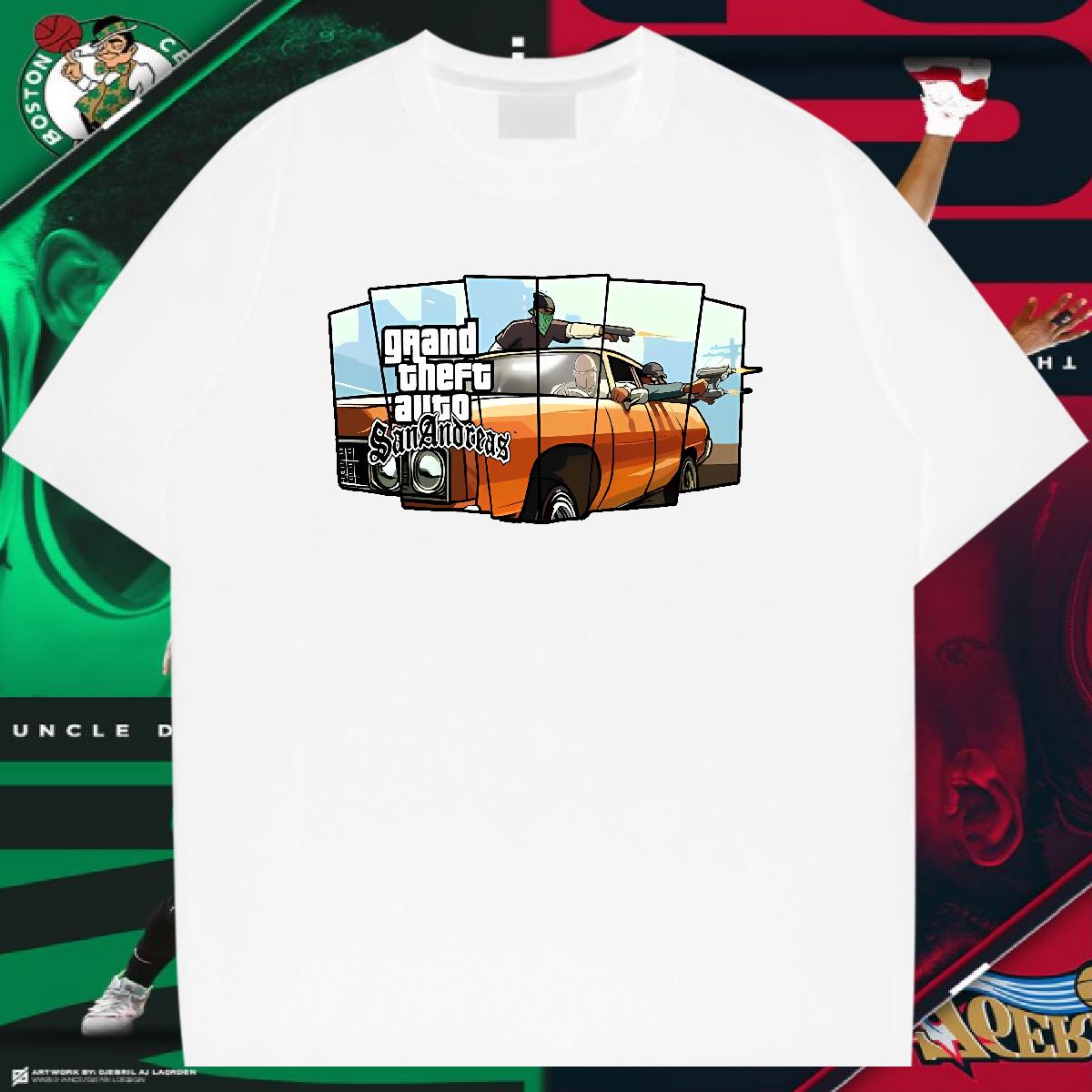 Classic Casual T-Shirts for Men racing 230g Cotton Custom Print Plus Size Tshirts Street Breathable Crew Neck 5A Tops