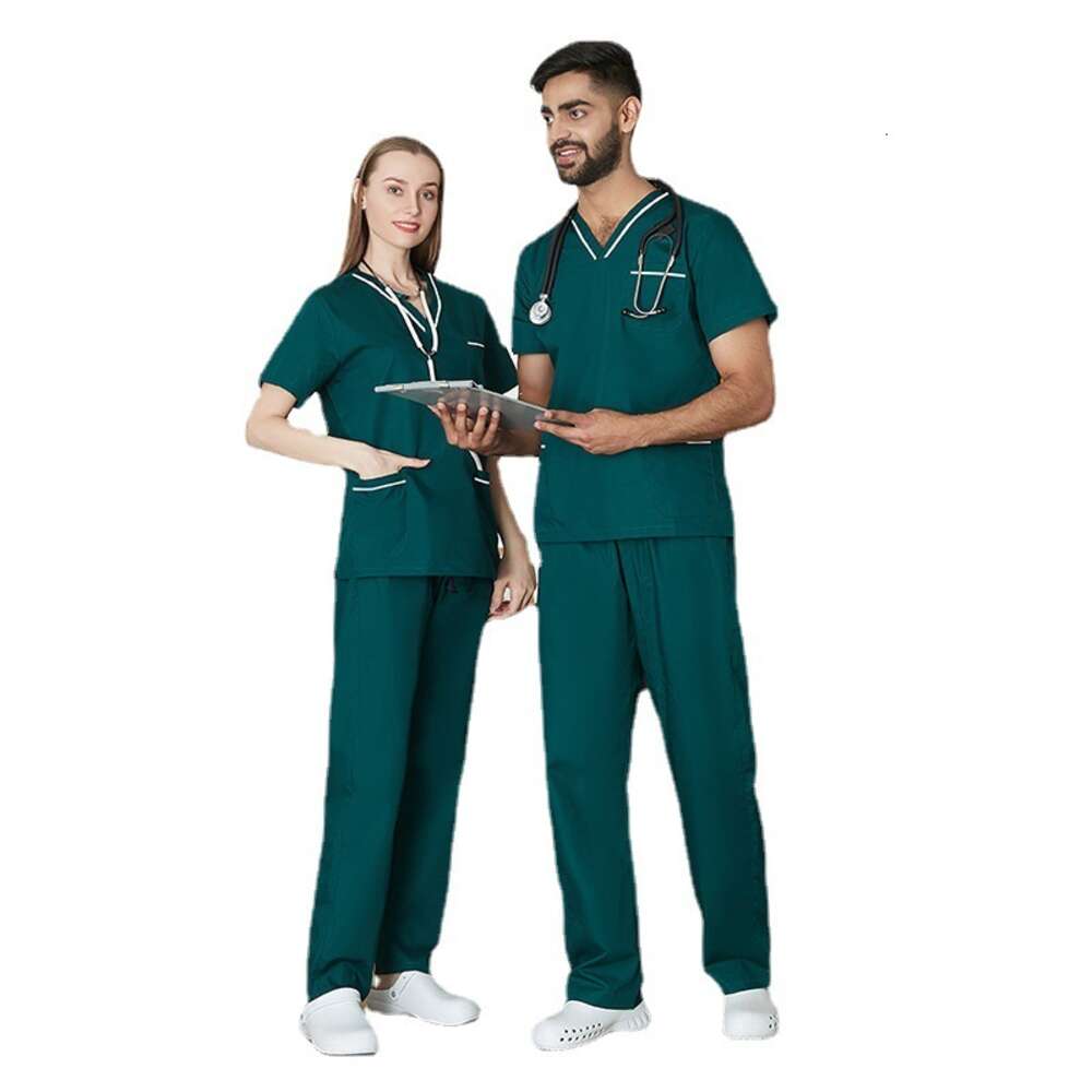 Scrubs for Women Uniform New Product New Arrival Gentle Wind High Elasticity French Washable Business Affairs Ventilation Novelty Bifurcated Sexy