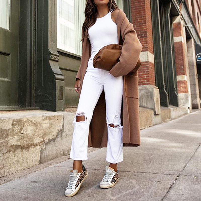 Overcoat Woolen Cloth for Women Long Sleeve Casual Loose Fit Coat Perfect for Autumn and Winter AST58285