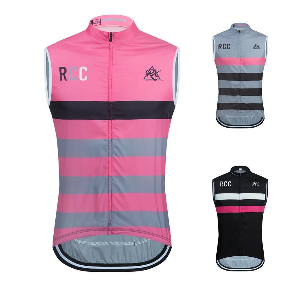 Men Rcc Rx Sleeveless Cycling Vest Mesh Ciclismo Bike Bicycle Undershirt Jersey Windproof Cycling Clothing Gilet Motorcycle Vest 240711