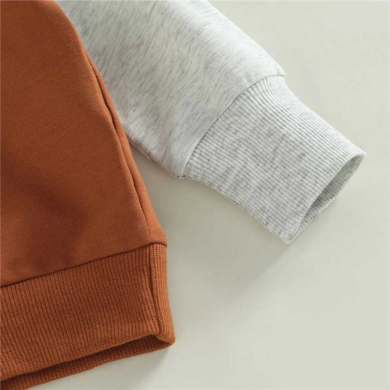 Clothing Sets Autumn Toddler Newborn Baby Boys Clothes Sets Long Sleeve Contrast Color Hoodie Tops+Drstring Long Pants Outfits