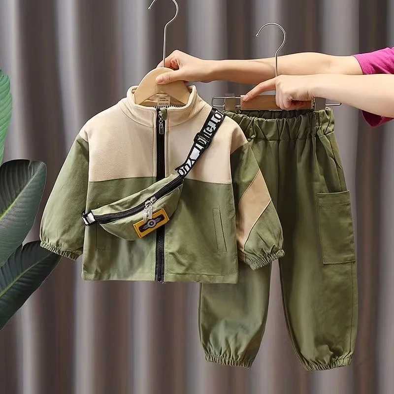 Clothing Sets Boys Sports Set Boys Autumn Childrens Sweater Autumn Baby Spring and Autumn Korean Edition Two Piece Set Fashionable