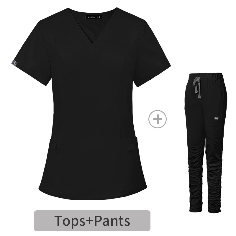 Scrub Set Scrubs for Women Uniform Undefined Designer Two Piece Set Women New Product Washable High Elasticity Leisure Time Fashion Temperament Loose 